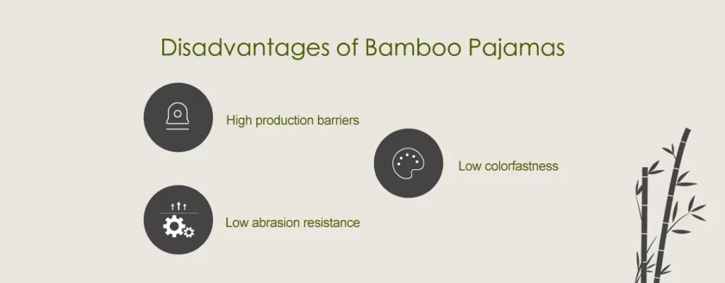 disadvanta bamboo fiber pajamas